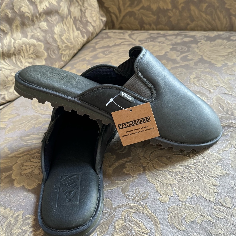Vans Mountain Mule VANSGUARD Soft Leather Olive green Men Size 11 M
